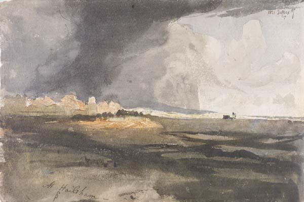 Samuel Palmer At Hailsham,Storm Approaching oil painting image
